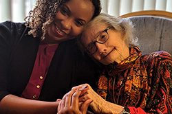 Shirley and her Peer Support Volunteer Ashley