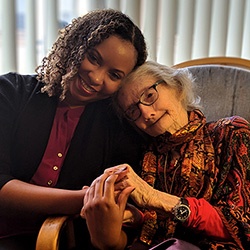 Shirley and her Peer Support Volunteer Ashley