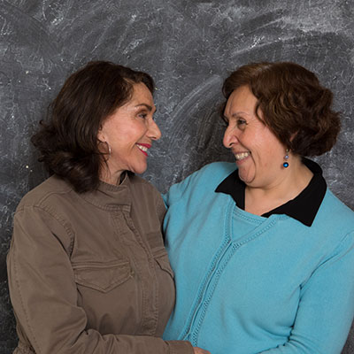 Piedad (left) and Care Navigator Millie