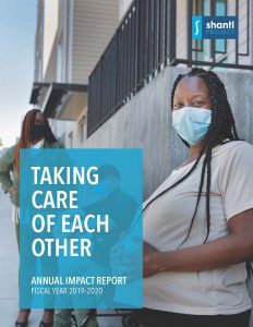 Cover of Shanti Project's 2019-20 Impact Report