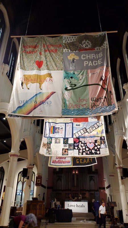 Interactive AIDS Quilt