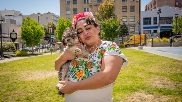 Johana and her dog